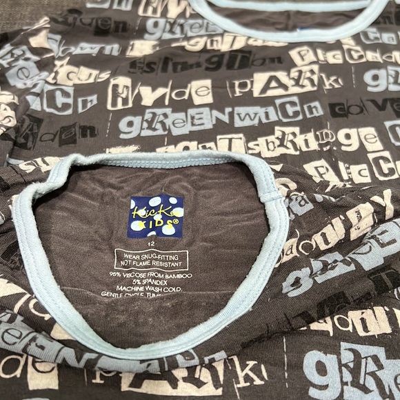 Set of 2 pairs KicKee Kids Boys Pajamas - Picture 2 of 5